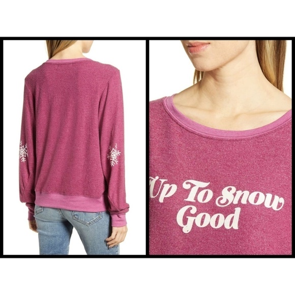 💕WILDFOX💕 Up to Snow Good Baggy Beach Jumper - Picture 4 of 8